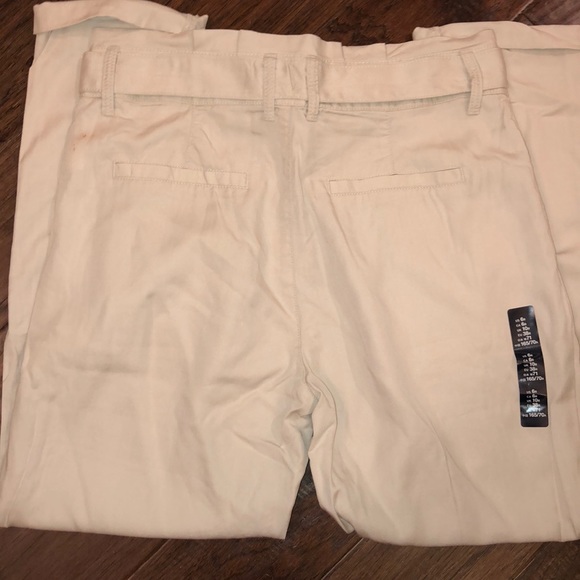 Gap Paperbag Tie Khaki Pants Size 6 Regular - Picture 3 of 4